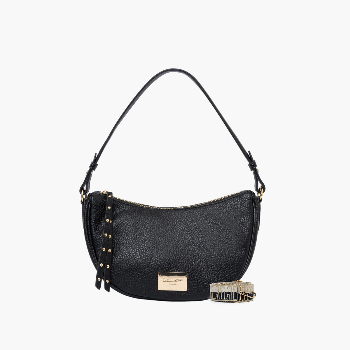 Petit sac porté épaule noir Soni