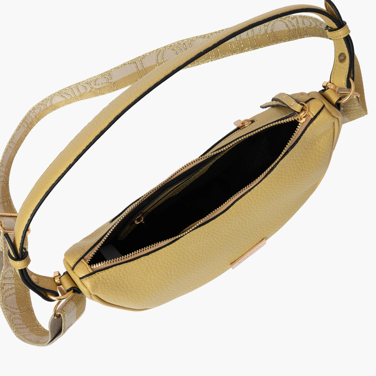 Petit sac porté épaule jaune Soni