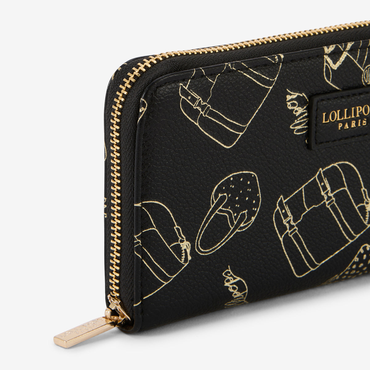 Grand portefeuille noir Sya