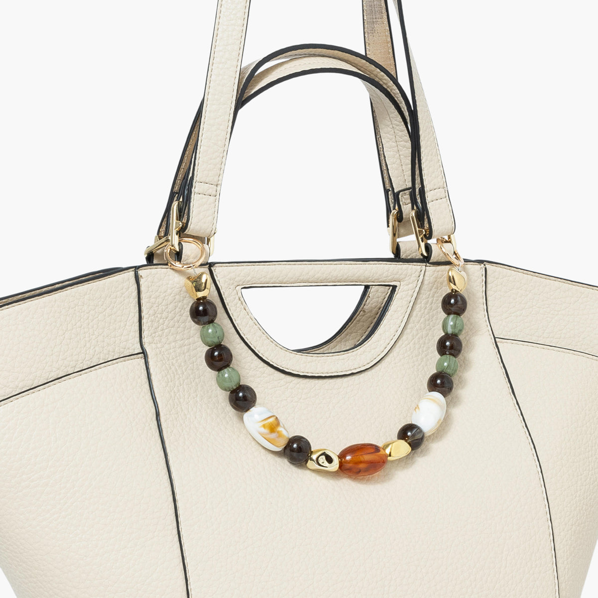 Grand sac shopper ivoire Stefie