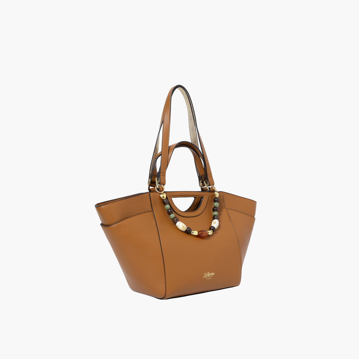 Grand sac shopper camel Stefie