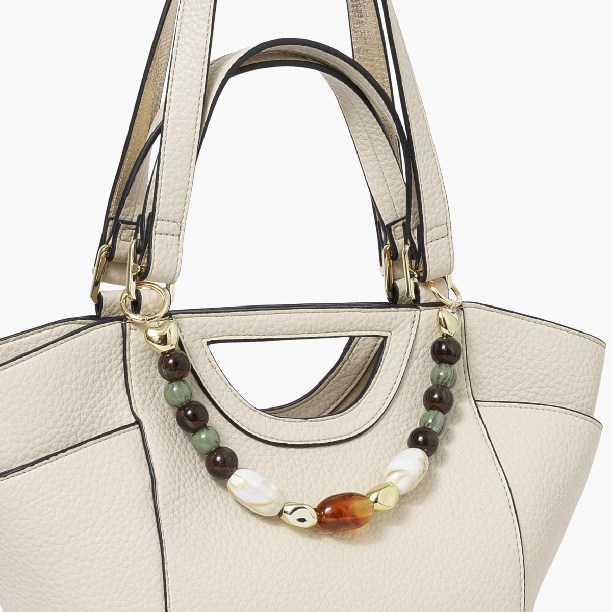 Sac shopper ivoire Stefie