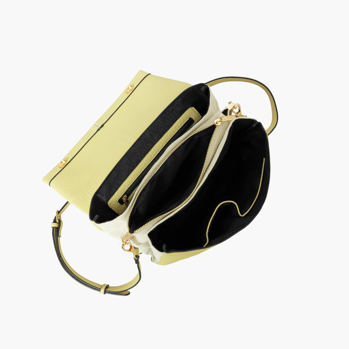 Sac multipoches jaune Sixtine