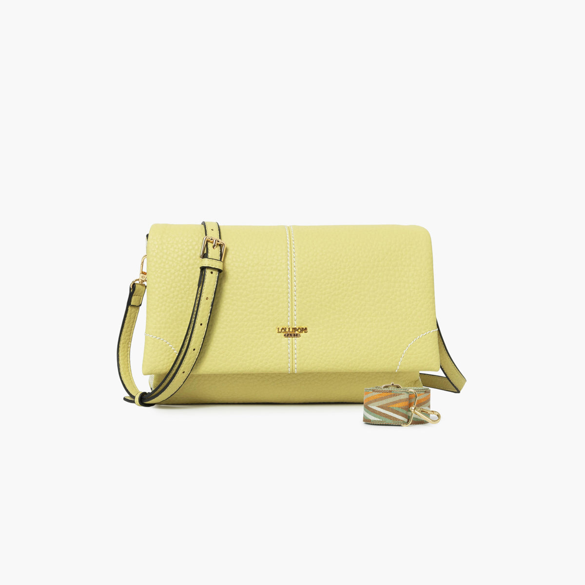 Sac multipoches jaune Sixtine