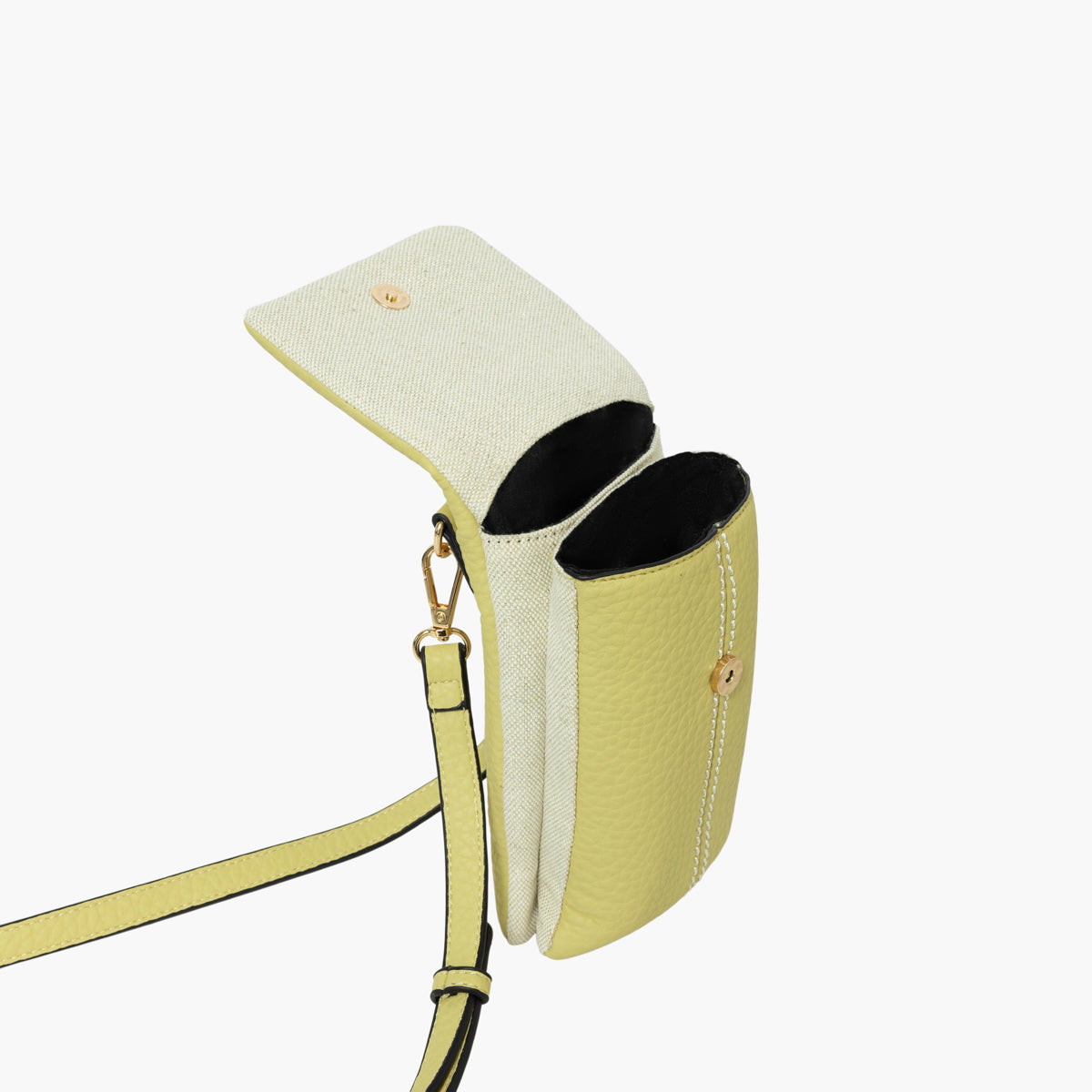 Pochette de téléphone jaune Sixtine