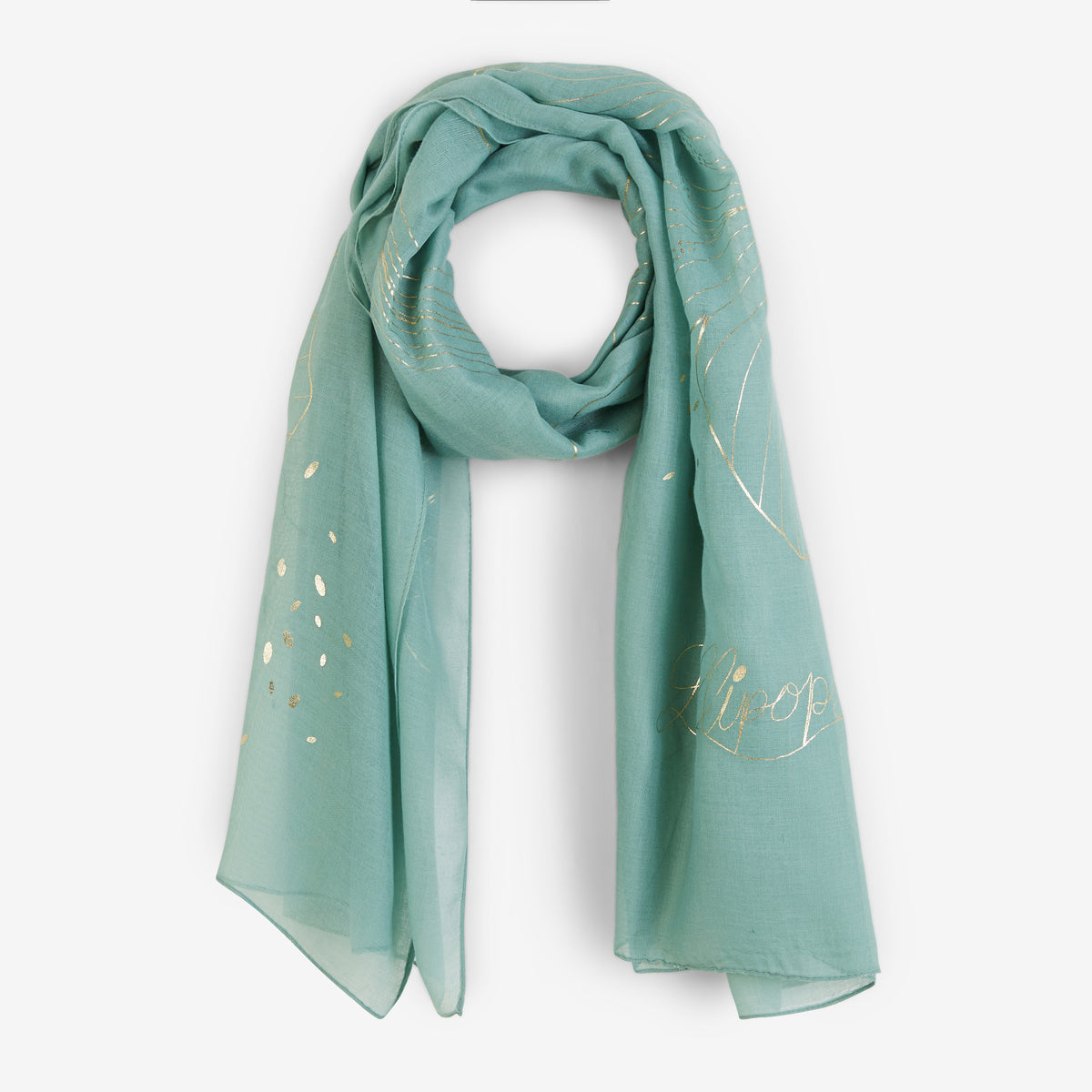 Foulard vert aqua Sari