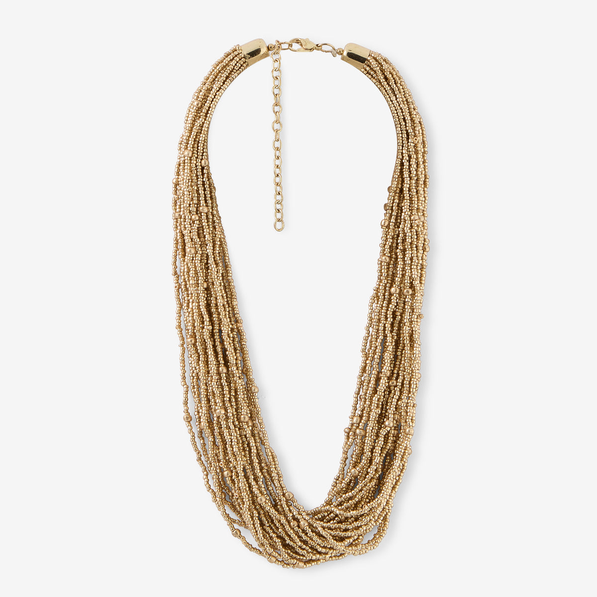 Collier multi-rangs multicolore Léopard félin