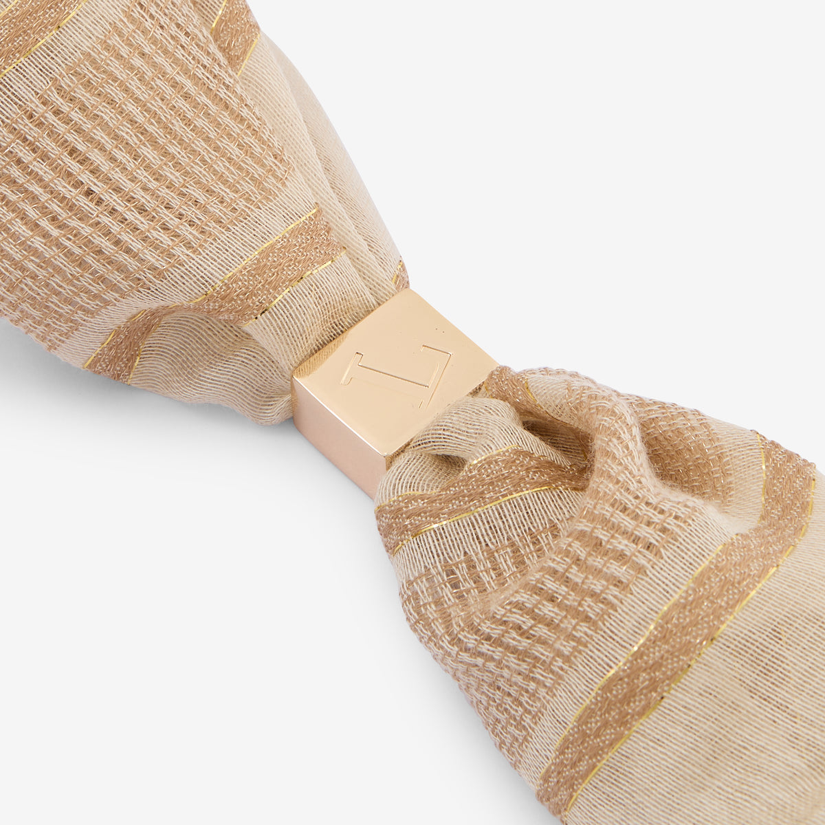 Anneau de foulard doré Sateen