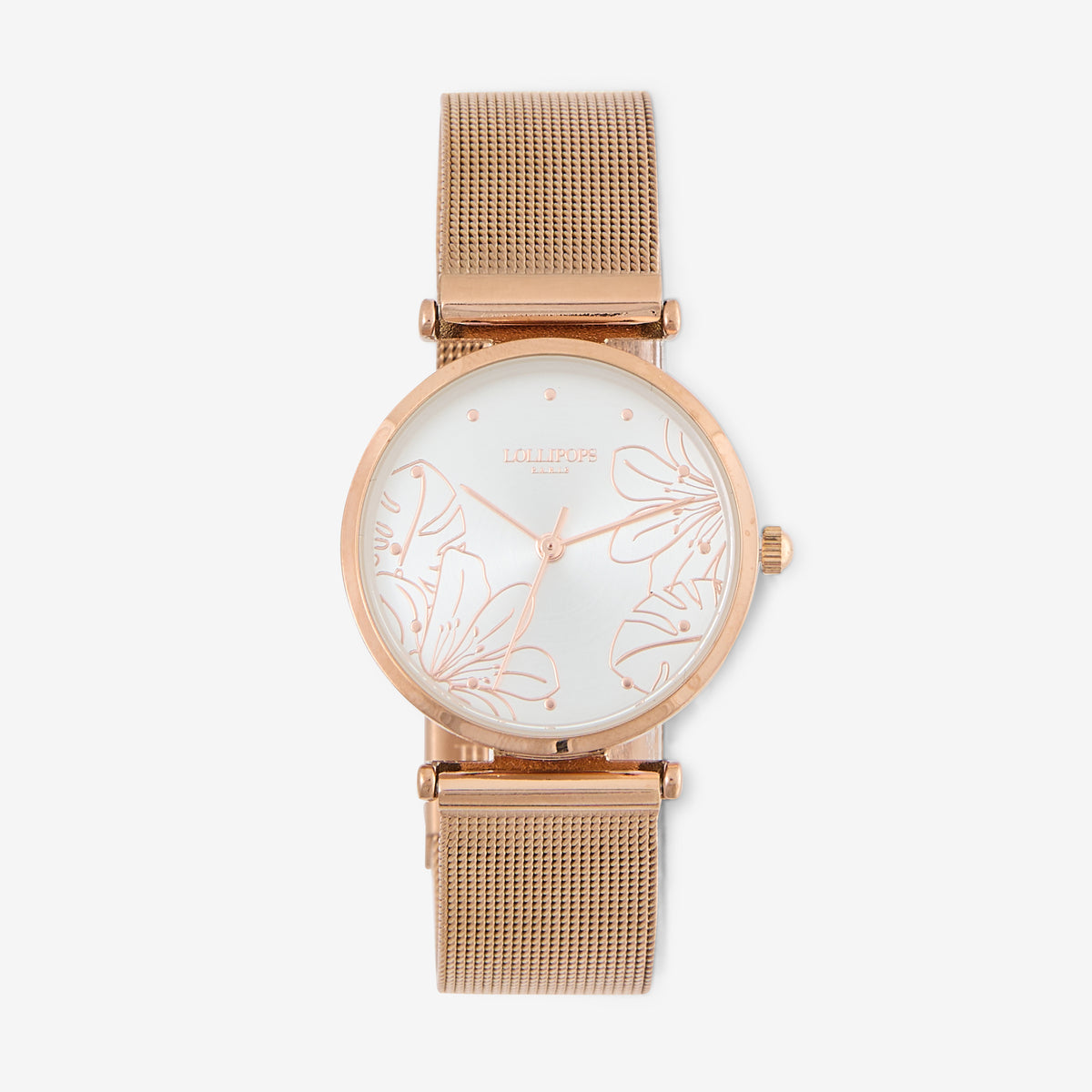 Montre fleurs et feuilles