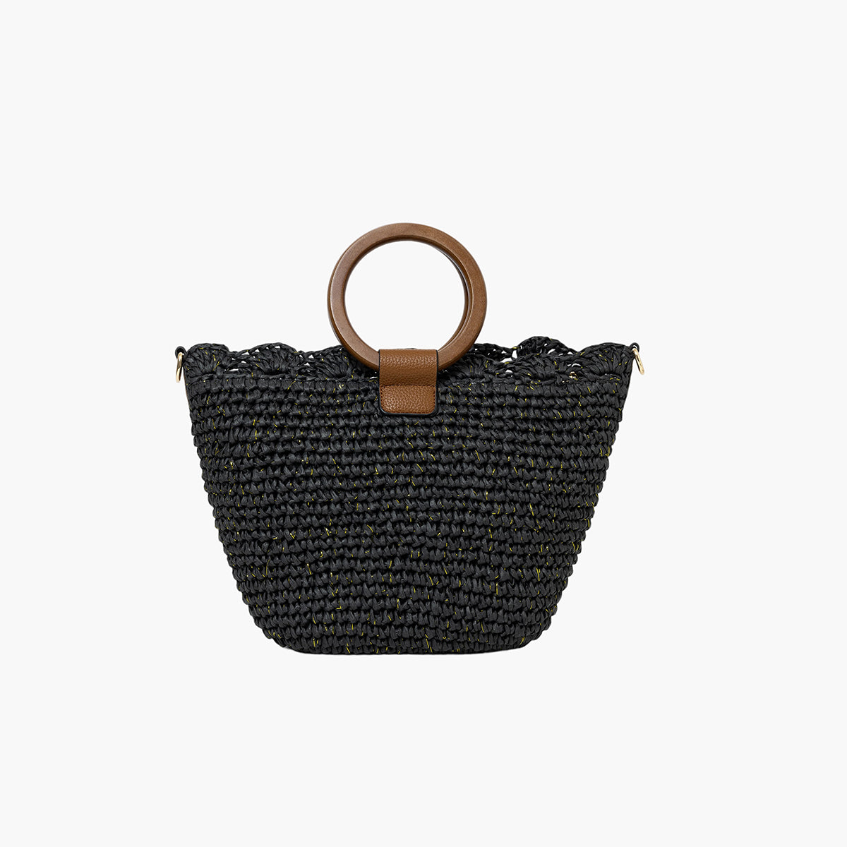 Sac panier noir Sybile