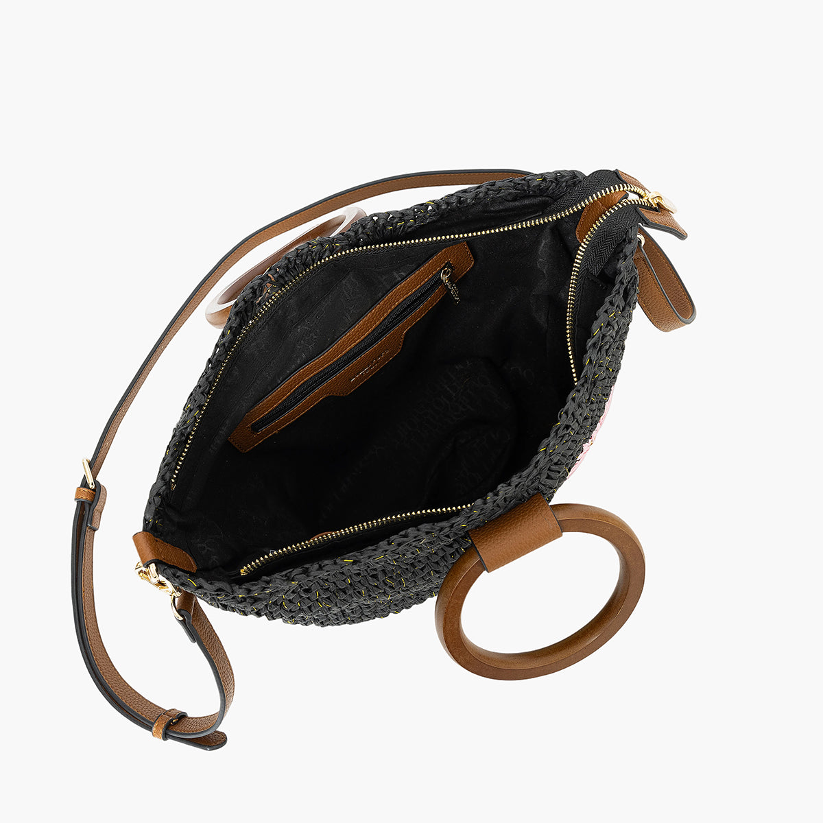 Sac panier noir Sybile