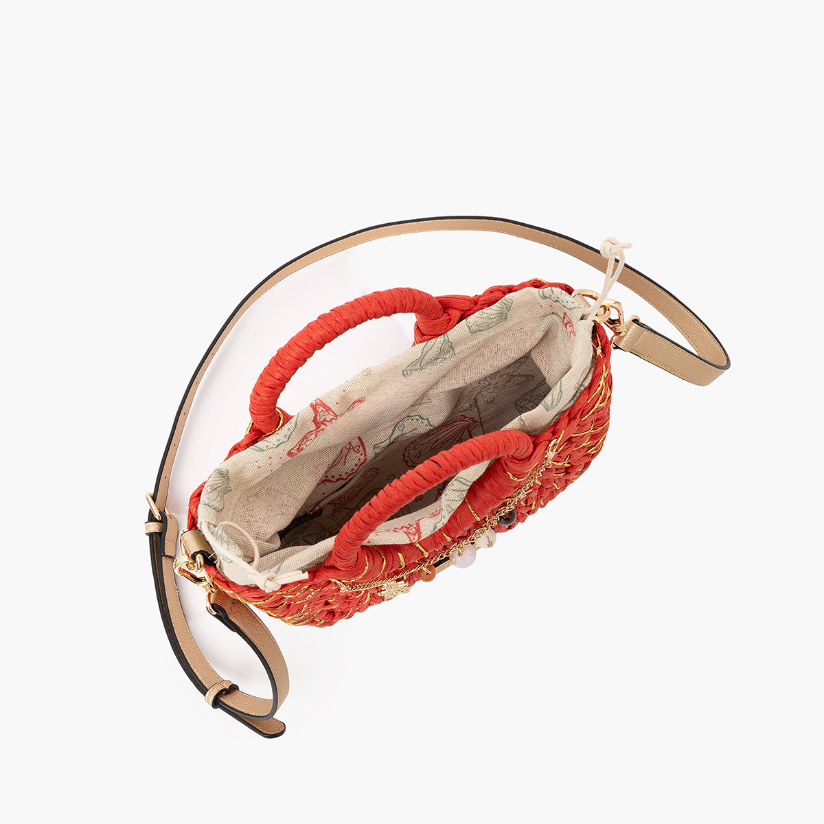 Sac panier corail Sotta
