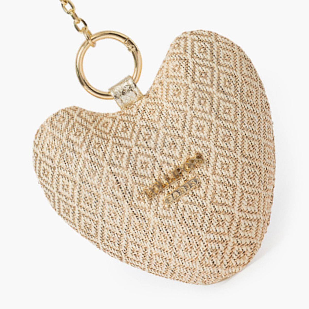Porte-clés cœur beige Seart