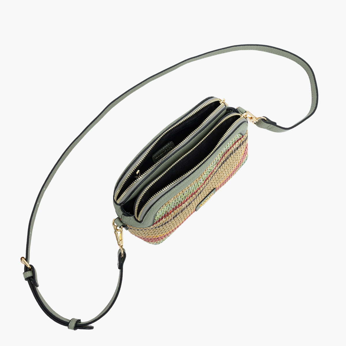 Petit sac multi poches vert Sartene
