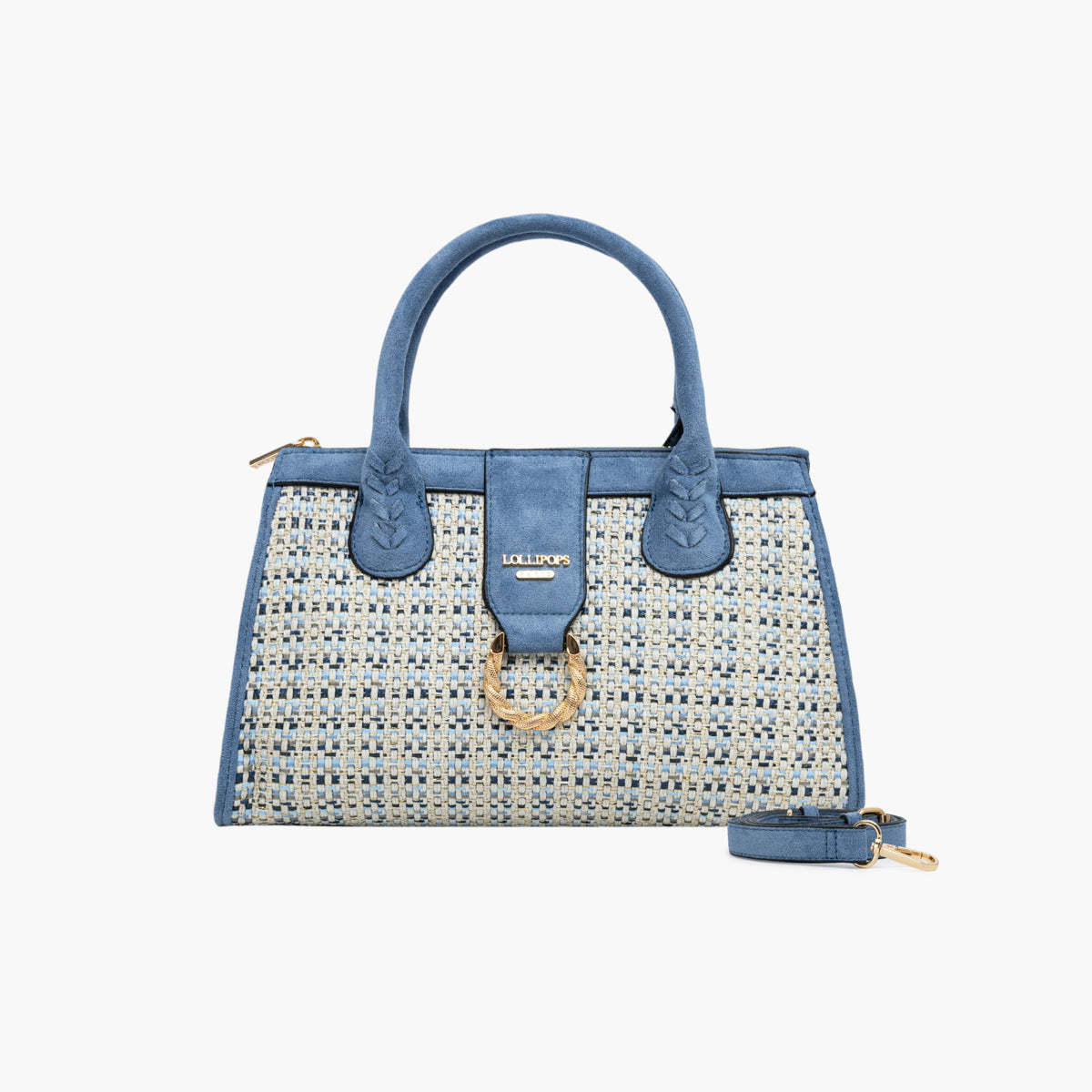 Petit sac shopper bleu Shai