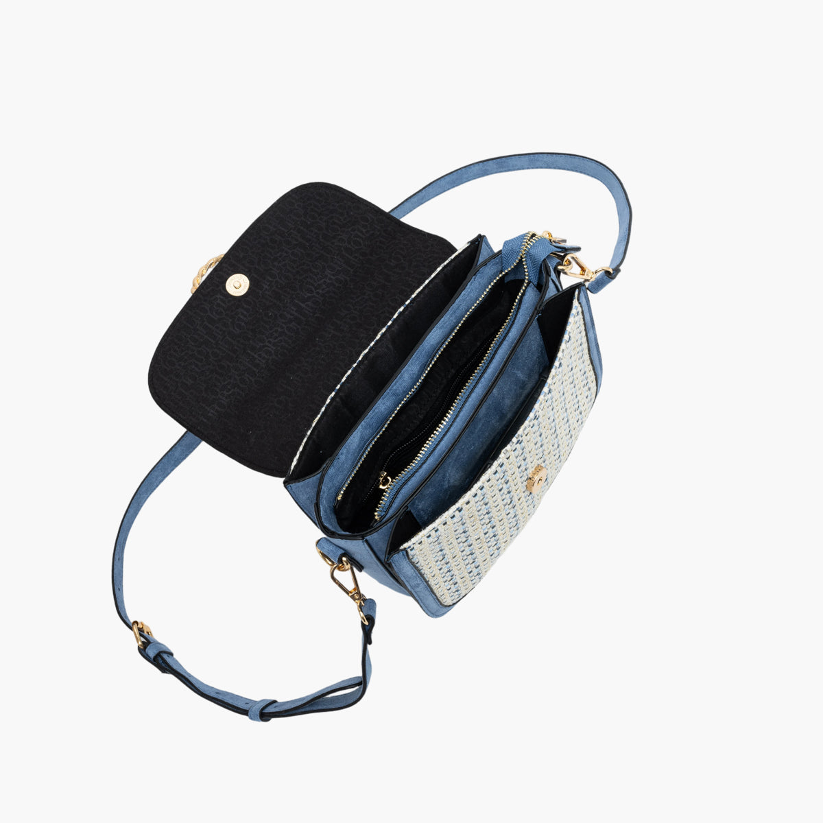 Sac porté épaule bleu Shai