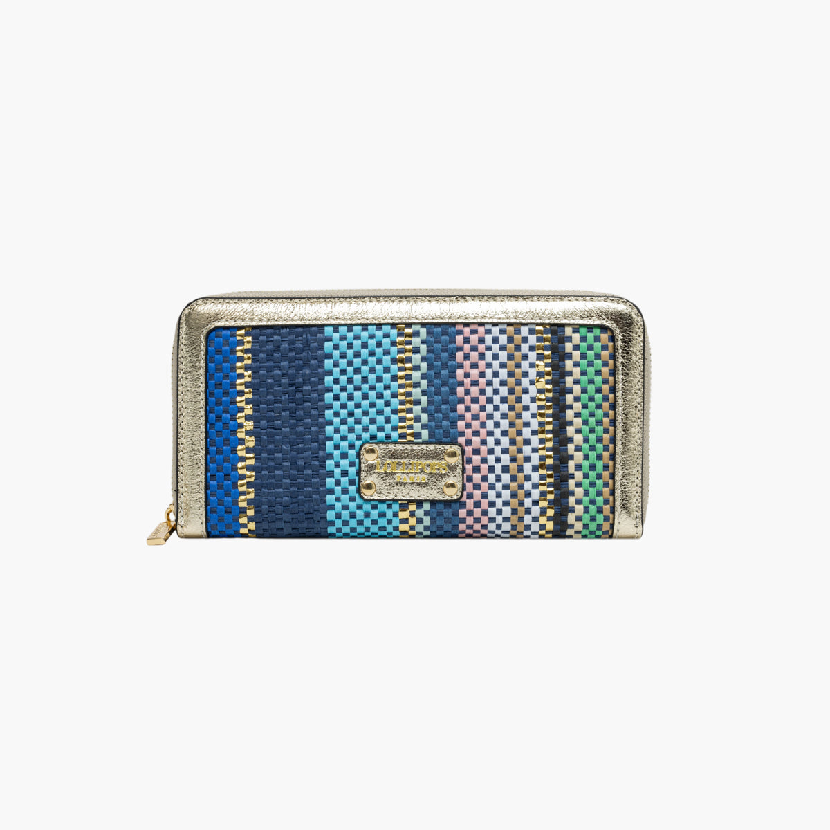 Grand portefeuille bleu Sunny