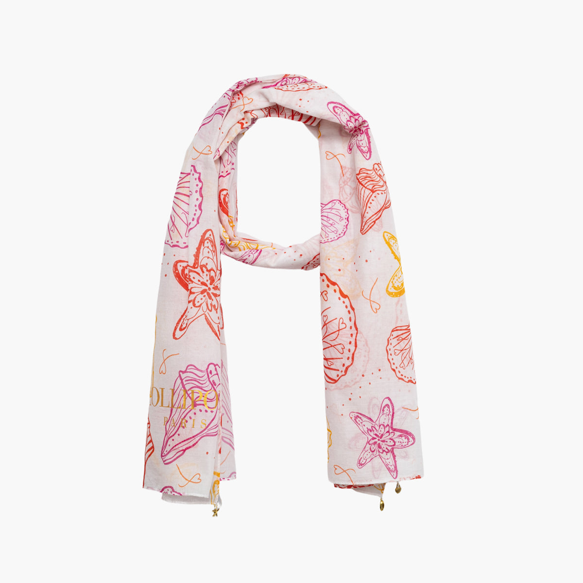 Foulard rectangulaire multicolore Sava
