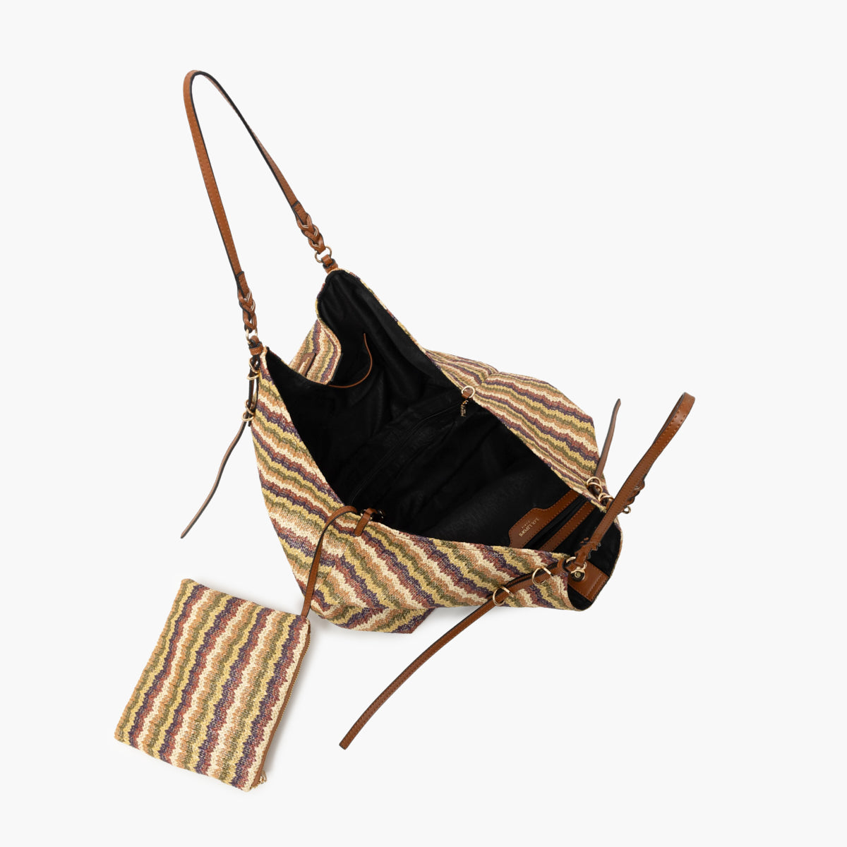 Grand sac shopper multicolore S-Ringo