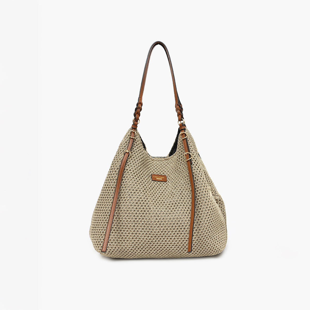 Grand sac shopper doré S-Ringo