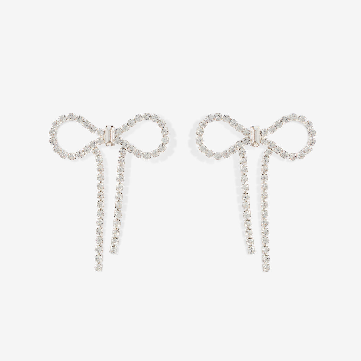 Boucles d’oreilles nœud a strass