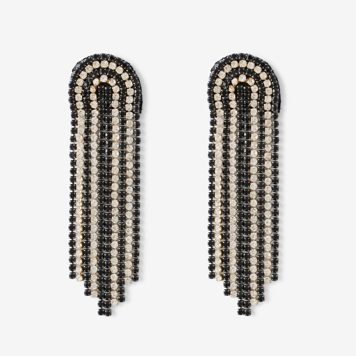 Boucle d'oreilles cascades brodées