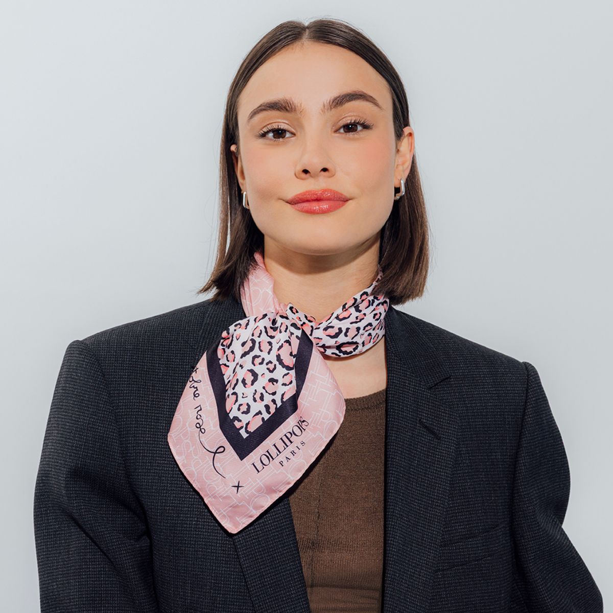 Foulard rose Rozy