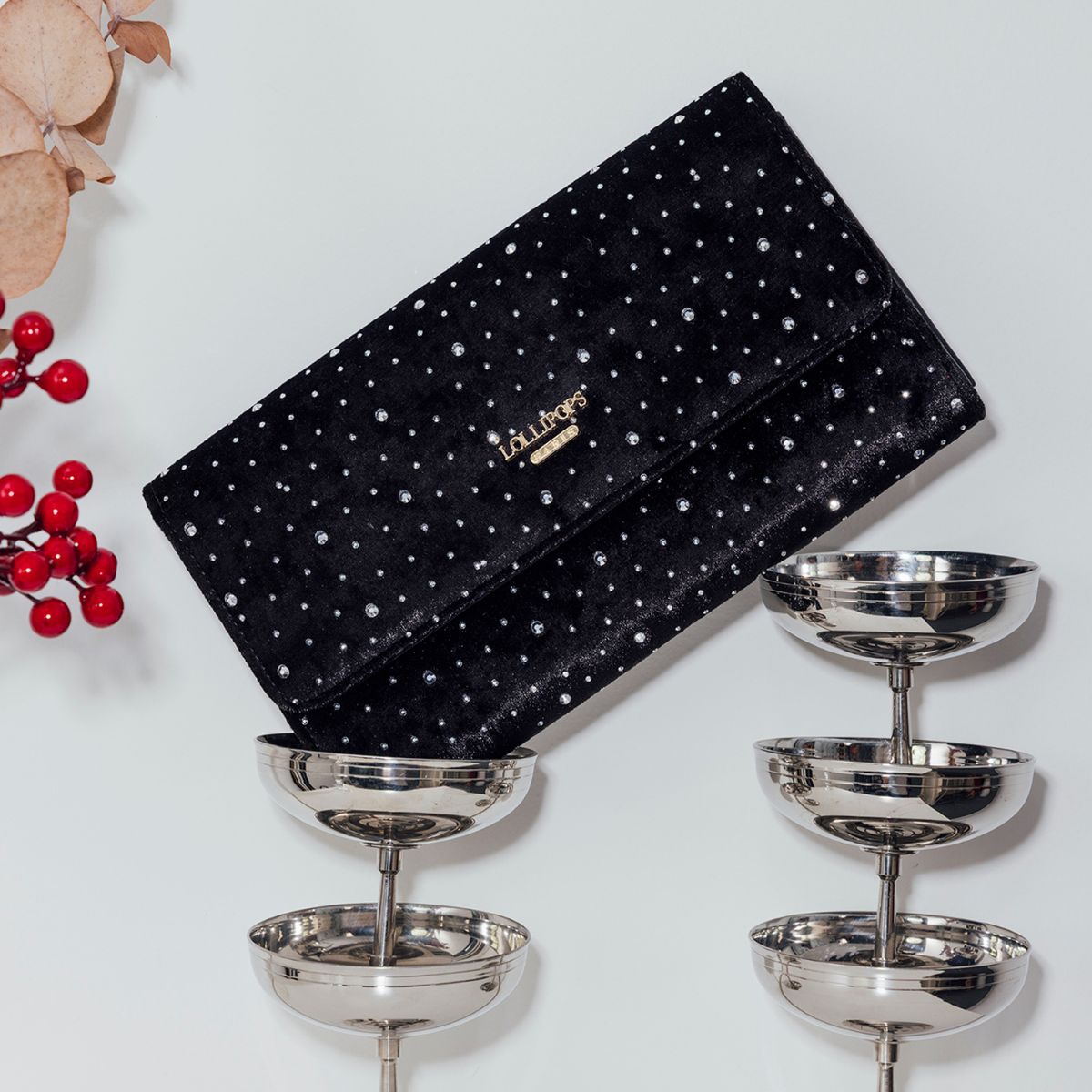 Petit sac porté épaule noir Roan