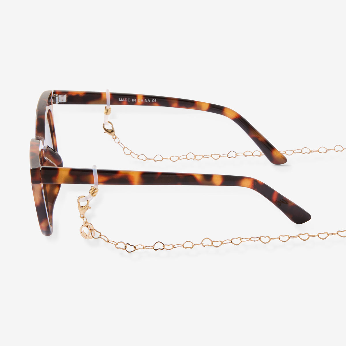 Chaine de lunettes coeurs