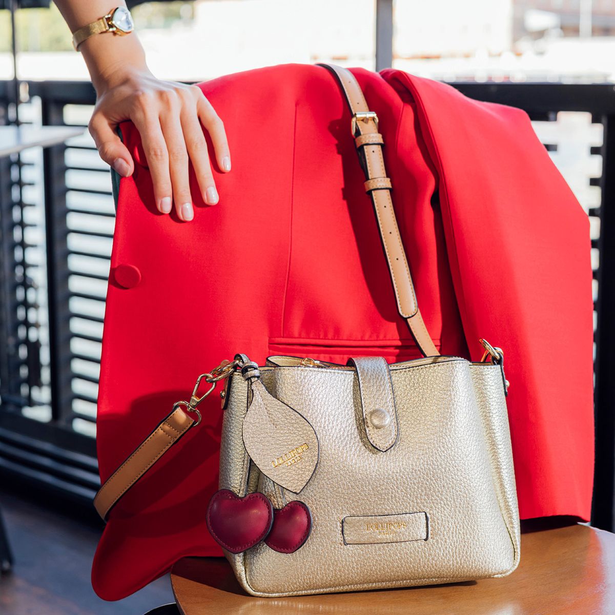 Sac multi poches doré Sian