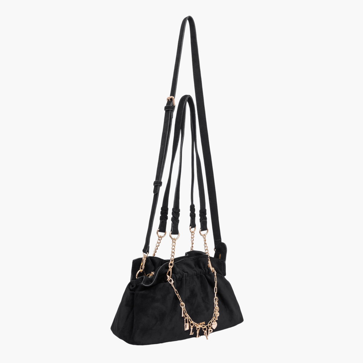 Sac porté épaule M noir Teana