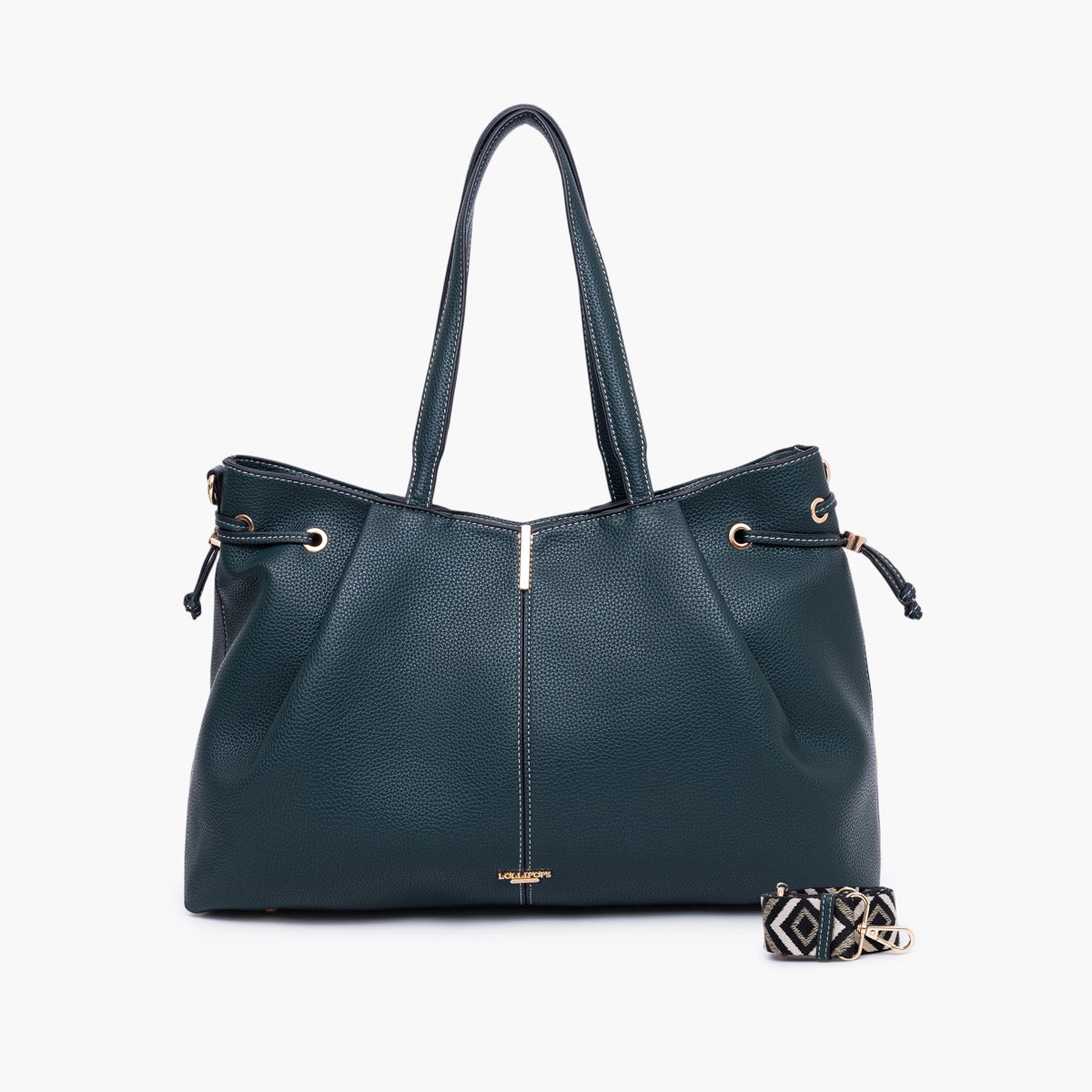 Grand sac shopper vert foncé Taloum L