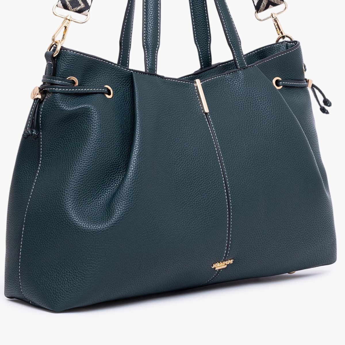 Grand sac shopper vert foncé Taloum L