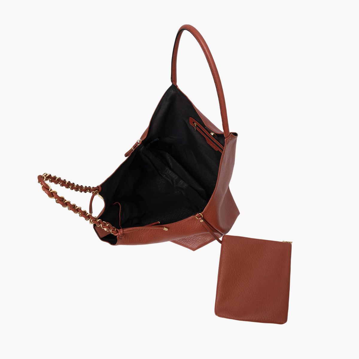 Grand sac shopper brique Traicy