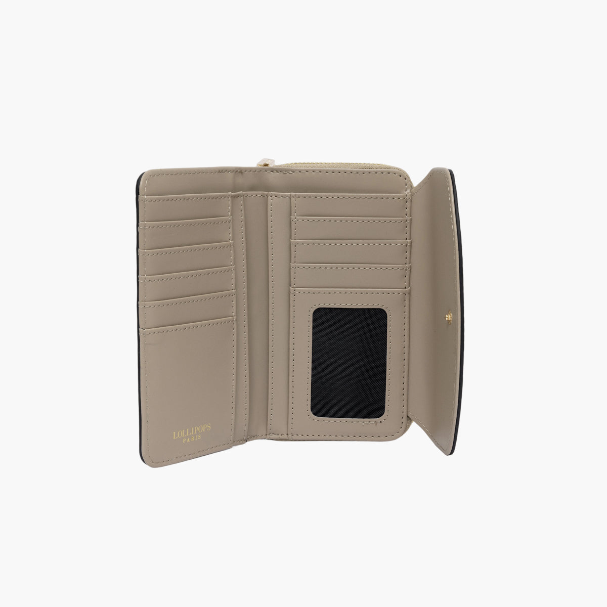 Grand portefeuille beige Traicy