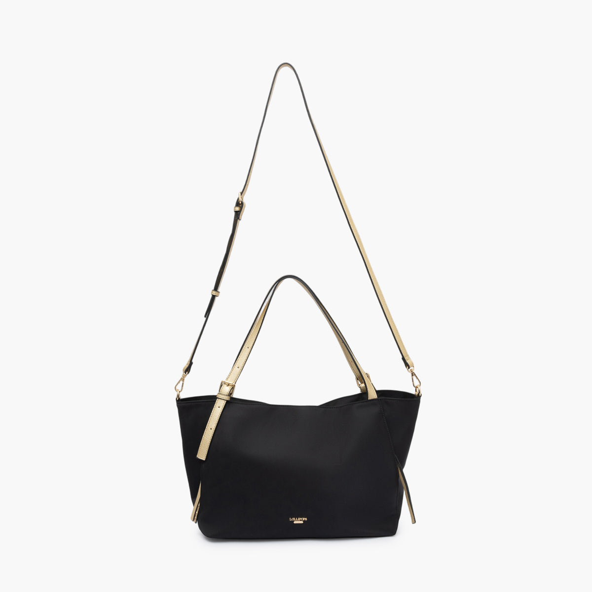 Grand sac shopper L en nylon noir Teralia