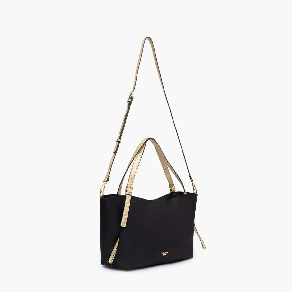 Grand sac shopper L en nylon noir Teralia