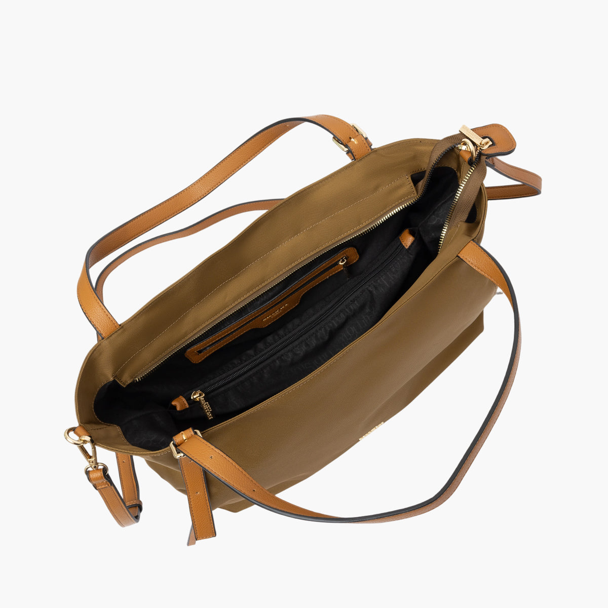 Grand sac shopper L en nylon kaki Teralia