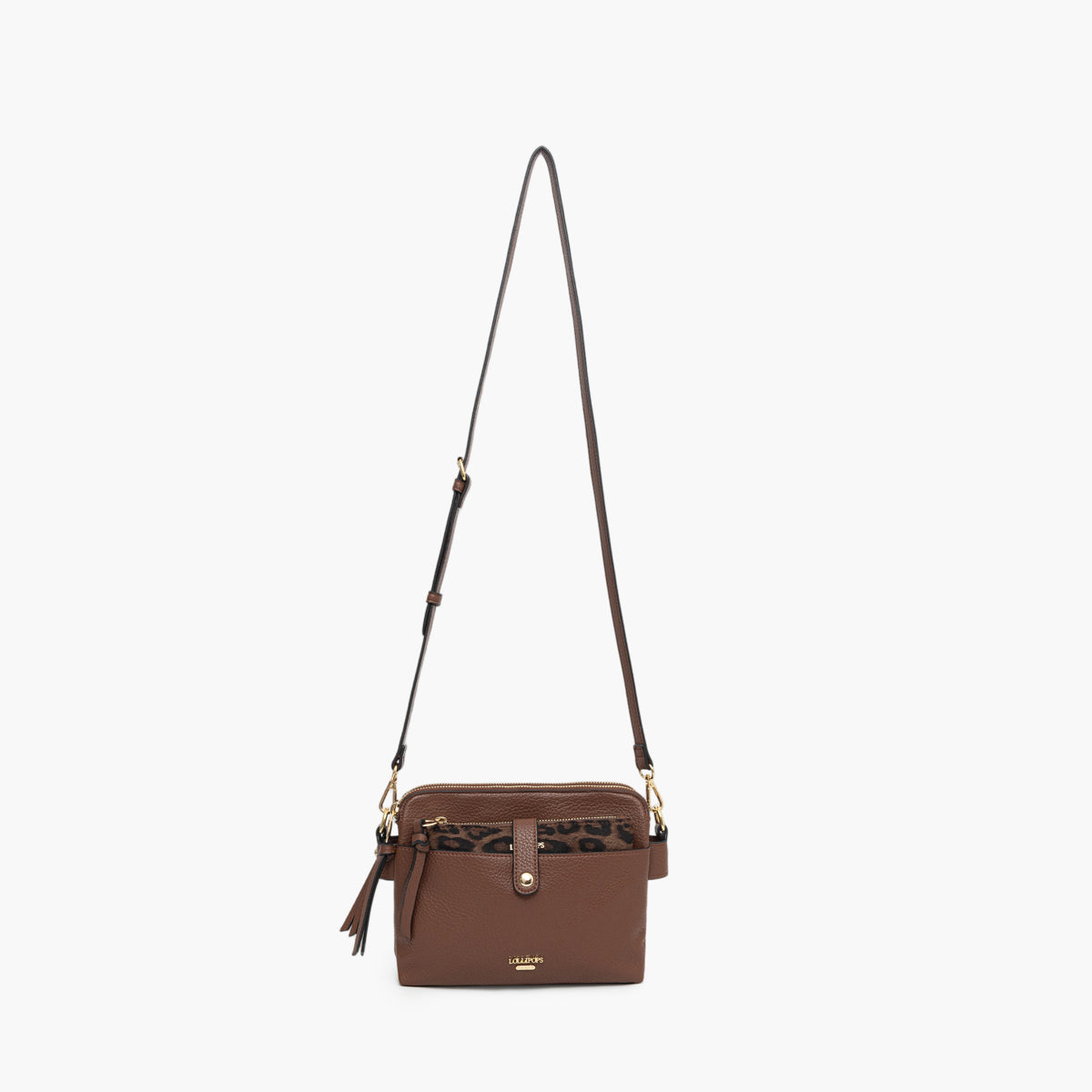 Sac multi poches cognac Tim