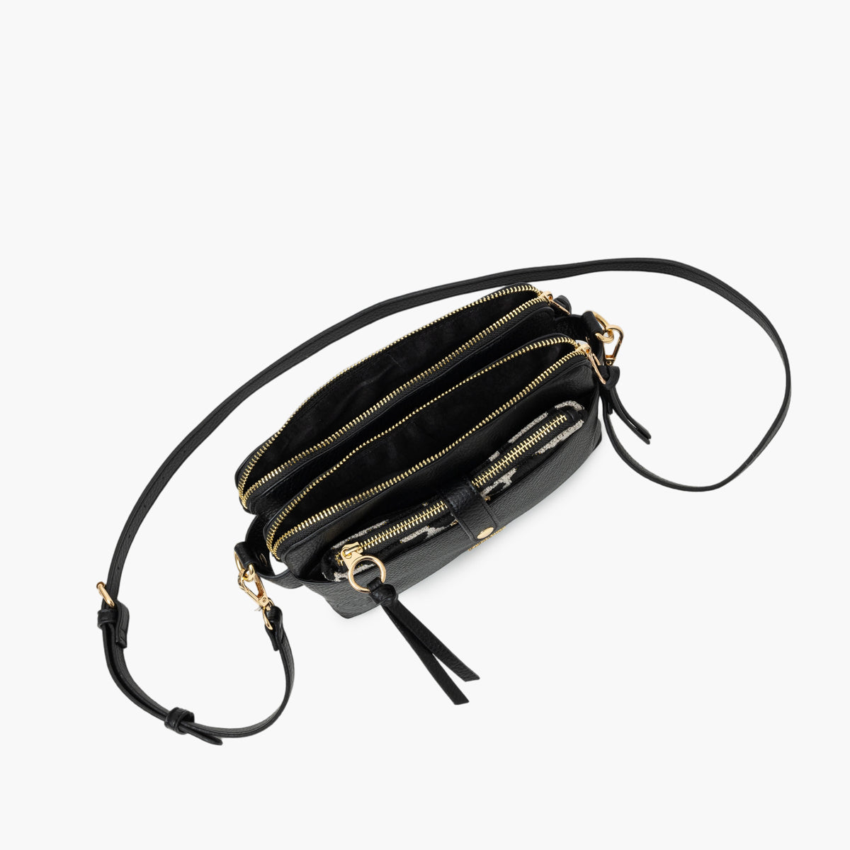 Sac multi poches noir Tim