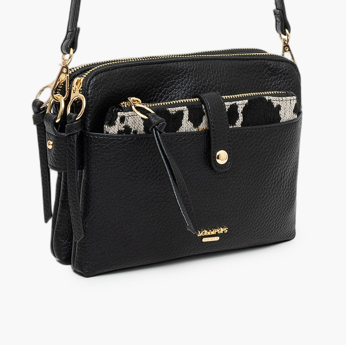 Sac multi poches noir Tim