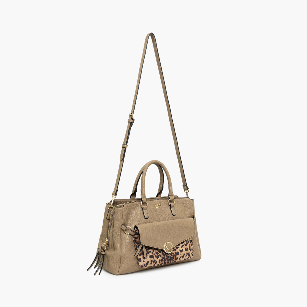 Grand sac shopper taupe Tim