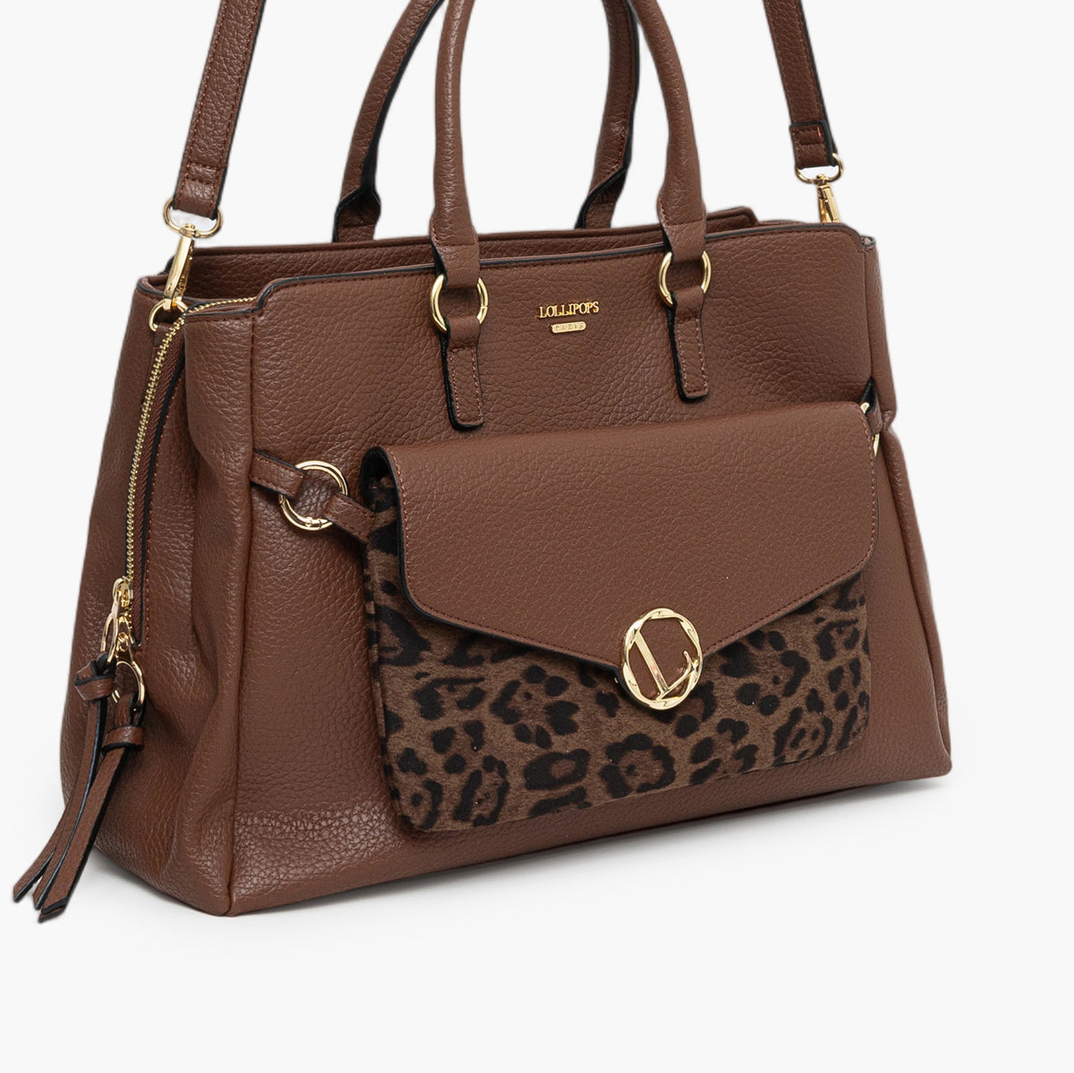 Grand sac shopper cognac Tim