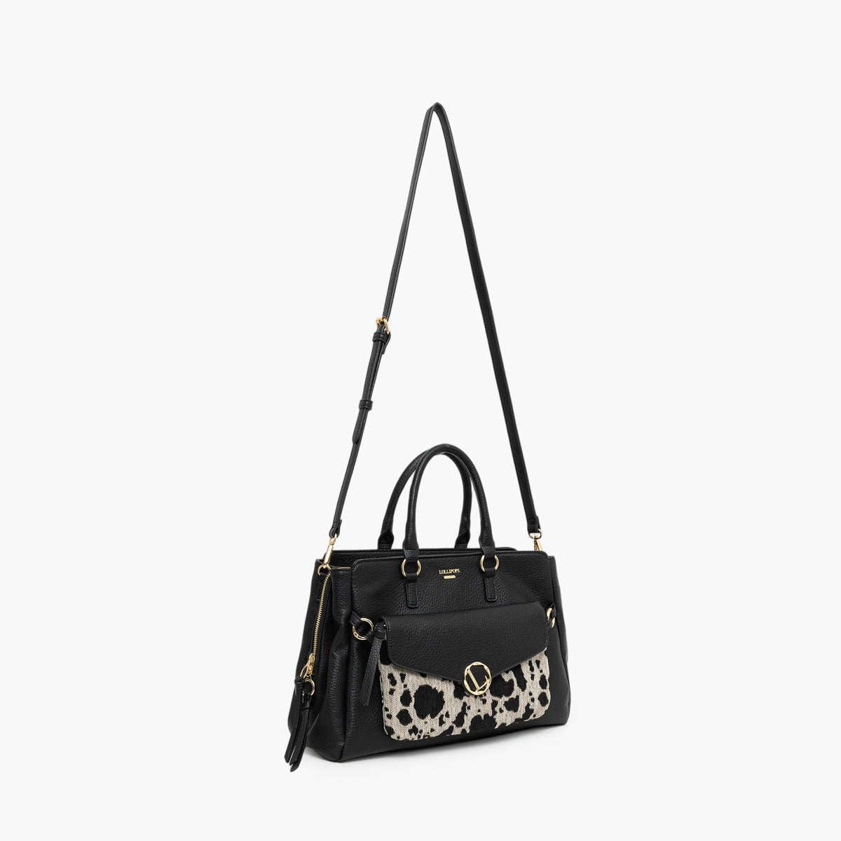Grand sac shopper noir Tim