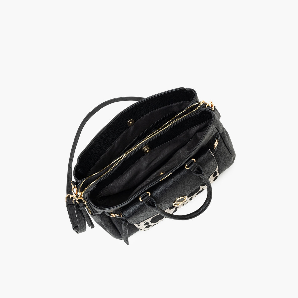 Grand sac shopper noir Tim