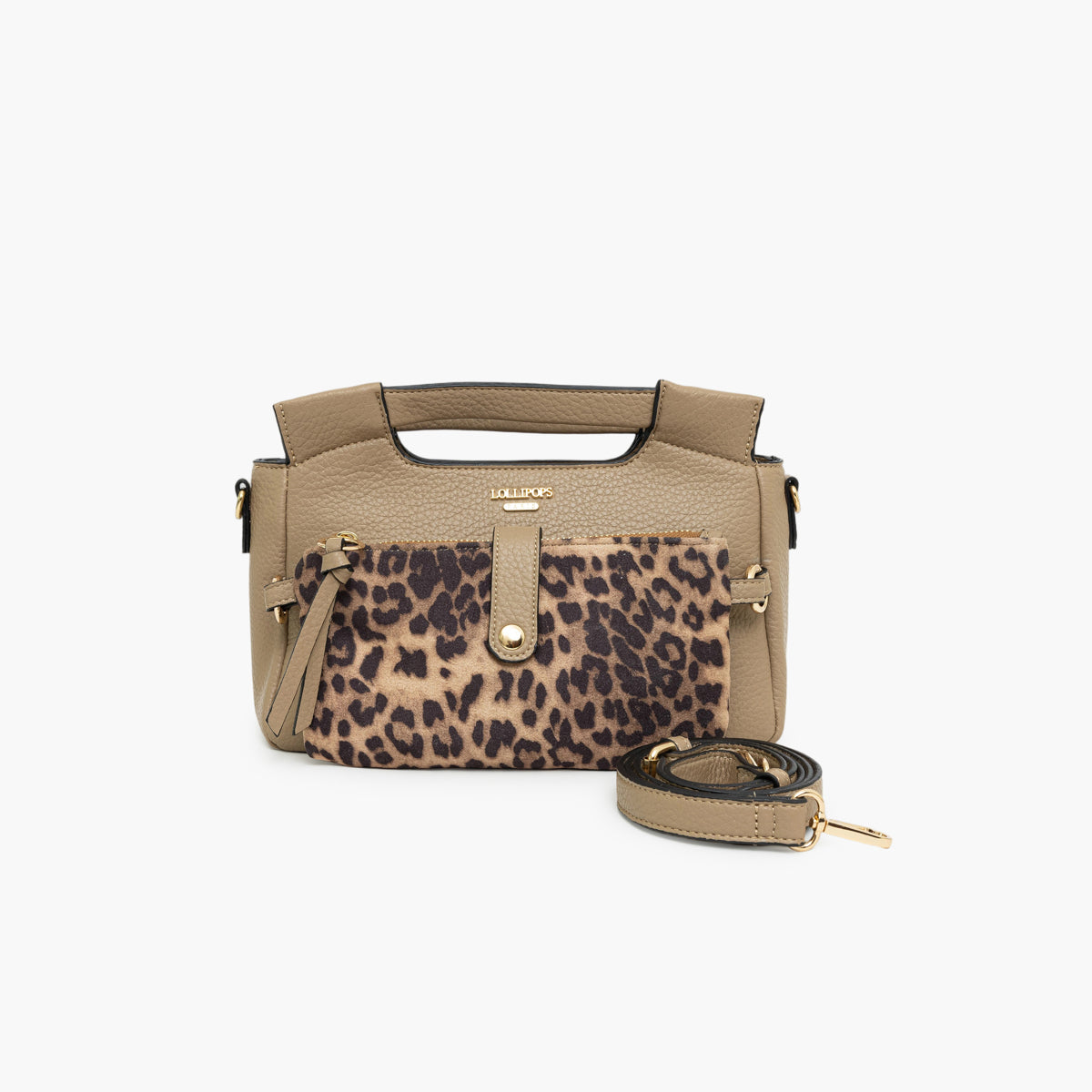 Petit sac porté épaule taupe Tim