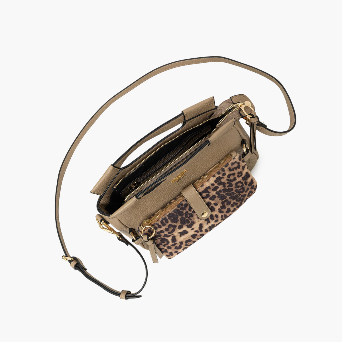 Petit sac porté épaule taupe Tim