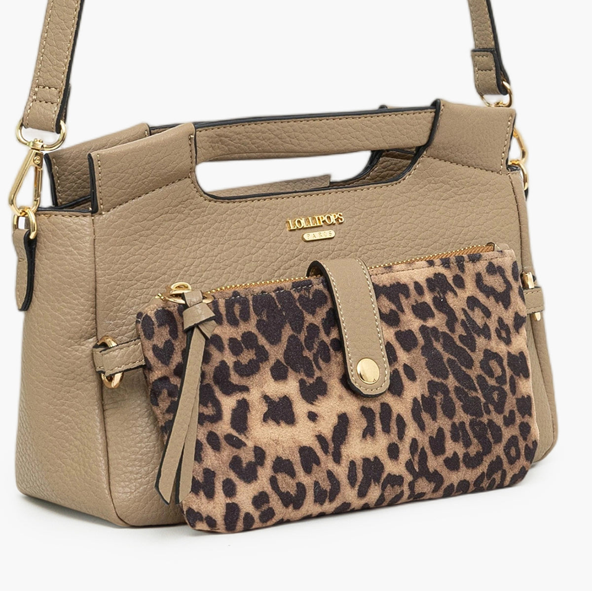 Petit sac porté épaule taupe Tim