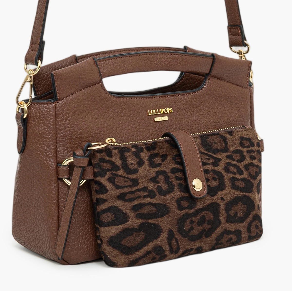 Petit sac porté épaule cognac Tim