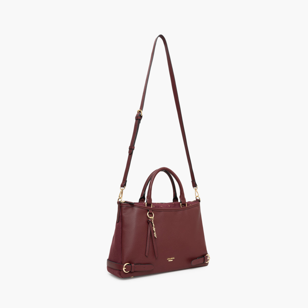 Grand sac shopper bordeaux Tobi